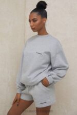 衣類 House of CB トミー グレー オーバーサイズ クルーネック スウェットシャツ 0N8J803 - Image 9