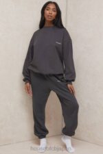 衣類 House of CB トミー チャコール オーバーサイズ クルーネック スウェットシャツ 0N8J801 - Image 10