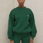 衣類 House of CB トミーグリーン オーバーサイズ クルーネック スウェットシャツ 0N8J798