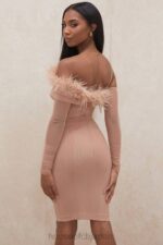 衣類 House of CB ナイラ ブラッシュ メッシュ コルセット ドレス 0N8J589 - Image 4