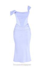 衣類 House of CB ナタリア スカイ サテン コルセット ミディドレス 0N8J449 - Image 8