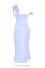 衣類 House of CB ナタリア スカイ サテン コルセット ミディドレス 0N8J449 - Image 9