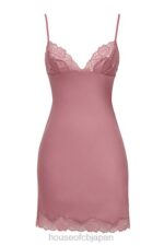 衣類 House of CB ニア ローズピンク サテン＆レース スリップドレス 0N8J369 - Image 3