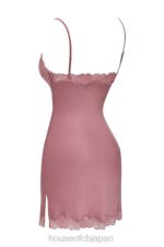 衣類 House of CB ニア ローズピンク サテン＆レース スリップドレス 0N8J369 - Image 4