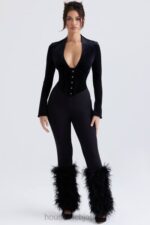 衣類 House of CB ニコレットブラックトリムパンツ 0N8J888 - Image 2