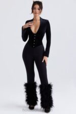 衣類 House of CB ニコレットブラックトリムパンツ 0N8J888 - Image 9