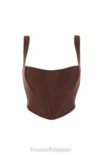 衣類 House of CB ニネッタ チョコレートメッシュコルセット 0N8J92 - Image 12