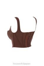 衣類 House of CB ニネッタ チョコレートメッシュコルセット 0N8J92 - Image 3