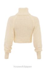 衣類 House of CB ニヤラ クリーム ソフト ブークレ ニット クロップド セーター 0N8J660 - Image 6