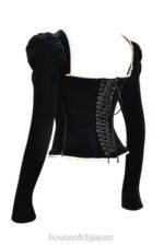 衣類 House of CB ノア ブラックベルベットコルセット 0N8J3 - Image 9