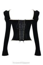 衣類 House of CB ノア ブラックベルベットコルセット 0N8J3 - Image 10