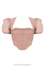 衣類 House of CB ノラタン メッシュパフスリーブ ギャザーコルセット 0N8J90 - Image 12