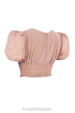 衣類 House of CB ノラタン メッシュパフスリーブ ギャザーコルセット 0N8J90 - Image 3
