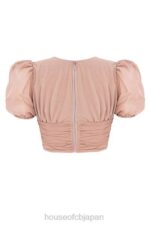 衣類 House of CB ノラタン メッシュパフスリーブ ギャザーコルセット 0N8J90 - Image 4