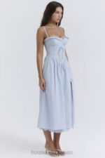 衣類 House of CB ハイメ ソフト ブルー ブロデリー アングレ ミディ サンドレス 0N8J213 - Image 18