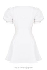 衣類 House of CB ハメダ ホワイト パフスリーブ ミニドレス 0N8J200 - Image 11