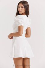 衣類 House of CB ハメダ ホワイト パフスリーブ ミニドレス 0N8J200 - Image 19
