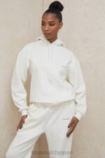 衣類 House of CB ハロー オフホワイト オーバーサイズ パーカー 0N8J792 - Image 2