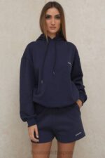 衣類 House of CB ハロー ネイビー オーバーサイズ パーカー 0N8J796 - Image 7