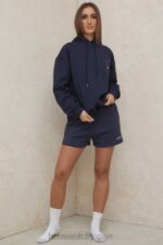 衣類 House of CB ハロー ネイビー オーバーサイズ パーカー 0N8J796 - Image 9