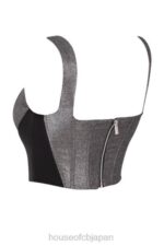 衣類 House of CB ハンナシルバークロップドコルセットトップ 0N8J97 - Image 11