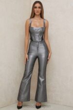 衣類 House of CB ハンナシルバークロップドコルセットトップ 0N8J97 - Image 6