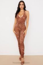衣類 House of CB バイオレット スワール メッシュ レギンス 0N8J967 - Image 6
