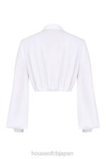 衣類 House of CB パーマー ホワイト プランジ ブルゾン トップ 0N8J666 - Image 7