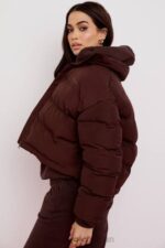 衣類 House of CB ヒーローチョコレートオーバーサイズCシェイプパファージャケット 0N8J1047 - Image 14