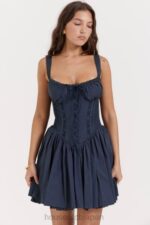 衣類 House of CB ピエトラ フレンチネイビーコルセットミニドレス 0N8J157 - Image 9