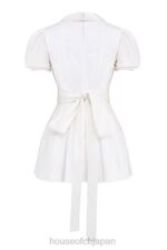 衣類 House of CB ピエラ ホワイト プリーツ ミニドレス 0N8J218 - Image 7