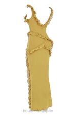 衣類 House of CB ピクシーオリーブフリルマキシドレス 0N8J452 - Image 6