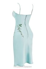 衣類 House of CB ファロン ライト ジェイド 刺繍入りスリップドレス 0N8J240 - Image 5