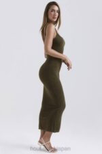 衣類 House of CB フェイエット カーキ ソフトふわふわニット マキシドレス 0N8J116 - Image 7