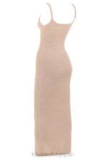 衣類 House of CB フェイエット ベージュ ソフトふわふわニット マキシドレス 0N8J115 - Image 9