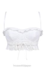 衣類 House of CB フェデリカ ホワイト ブロデリー アングレ ブラレット トップ 0N8J674 - Image 7