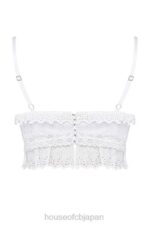 衣類 House of CB フェデリカ ホワイト ブロデリー アングレ ブラレット トップ 0N8J674 - Image 9