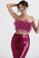 衣類 House of CB フェネラ ホットピンク トリムバンドー 0N8J698 - Image 6
