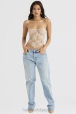 衣類 House of CB フェルナンダ クリームペイズリーレーストップ 0N8J702 - Image 9