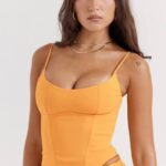 衣類 House of CB フラビア タンジェリン スカルプティング コルセット 0N8J18