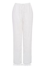 衣類 House of CB フランキー ホワイト ブロデリー アングレ パンツ 0N8J859 - Image 6