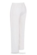 衣類 House of CB フランキー ホワイト ブロデリー アングレ パンツ 0N8J859 - Image 7