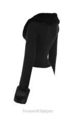 衣類 House of CB ブランシュ ブラック フェイクファー トリム カーディガン 0N8J693 - Image 9