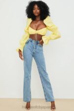 衣類 House of CB ヘンリエッタ レモン フローラル シャーリング ブラレット トップ 0N8J746 - Image 4