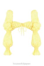 衣類 House of CB ヘンリエッタ レモン フローラル シャーリング ブラレット トップ 0N8J746 - Image 8