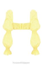 衣類 House of CB ヘンリエッタ レモン フローラル シャーリング ブラレット トップ 0N8J746 - Image 10