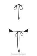 衣類 House of CB ヘーゼルブラックサテンタイバッククロップトップ 0N8J773 - Image 6