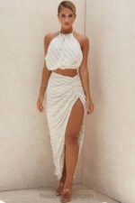衣類 House of CB ベット リネンブレンド バックレスホルタートップ 0N8J806 - Image 14