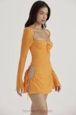 衣類 House of CB ベビータンジェリンシフォンホルターミニドレス 0N8J421 - Image 13