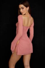 衣類 House of CB ベビーピンクシフォンカットアウトホルターミニドレス 0N8J524 - Image 12